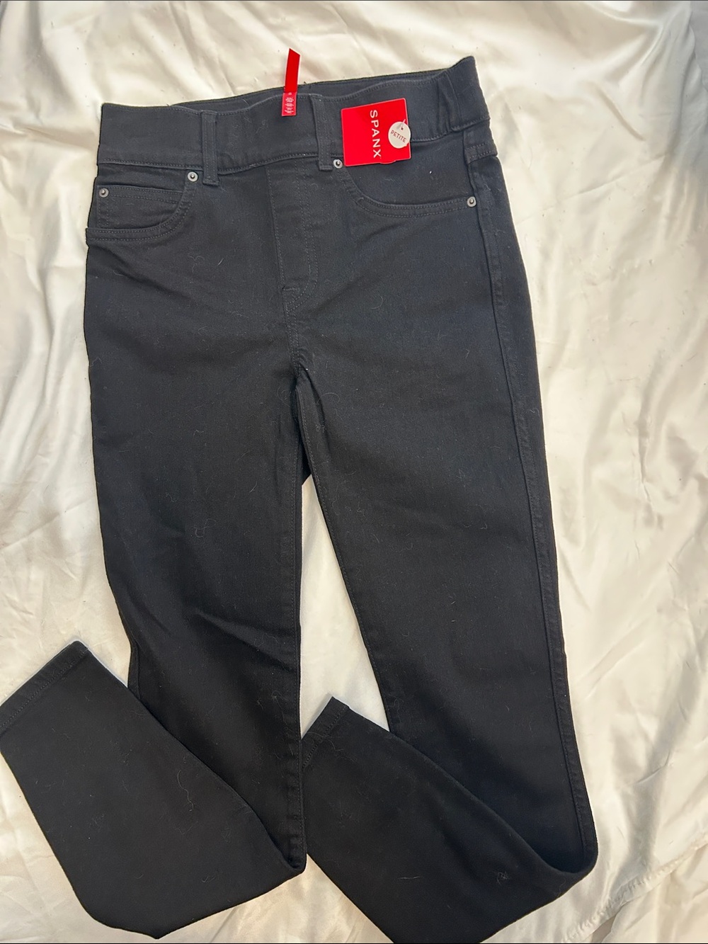 SPANX Black Skinny High-Rise Pull-On Jeans